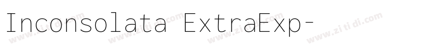 Inconsolata ExtraExp字体转换